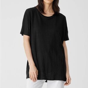 Eileen Fisher Classic Black Women's Top. Oversized!